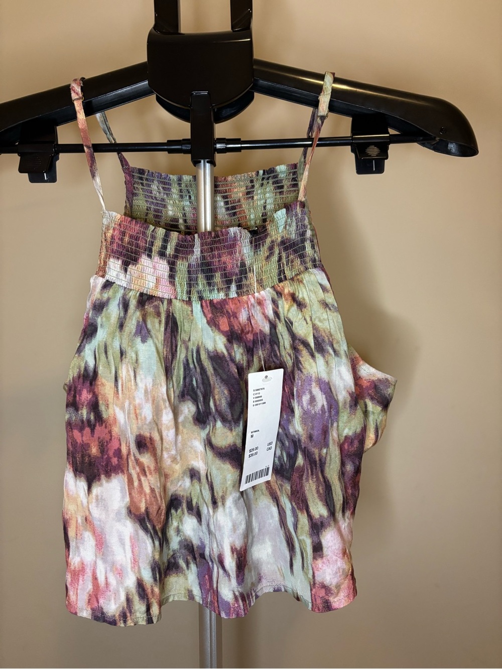 NWT Urban Outfitters Out From Under Botanical Cropped Tank Top Size M Floral